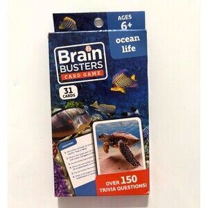 New Brain Busters Trivia Card Game Ocean Life Over 150 Trivia Questions